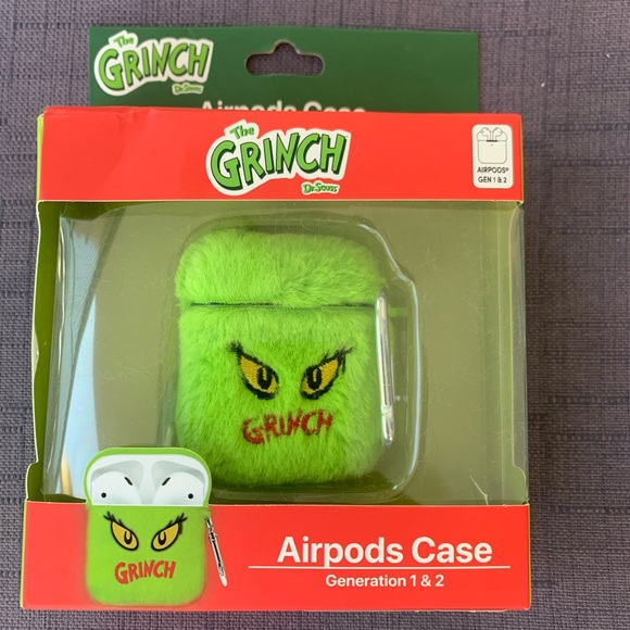 Dr. Seuss Other - Dr. Seuss The Grinch AirPods Case - Green and Red